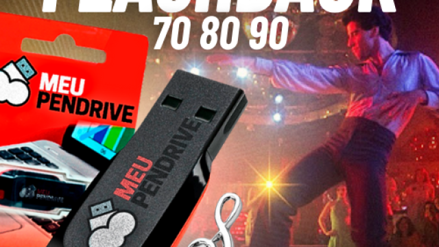 Flashback 70, 80 e 90 – Pendrive de 16Gb